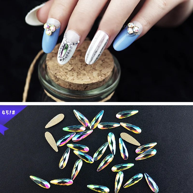 1Pack=5 PCS 3D Nail Art Alloy Jewelry Glitter Rhinestones Acrylic Manicure Diamond Decoration DIY Beauty Tools | Красота и здоровье