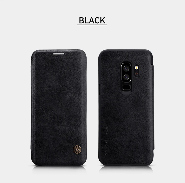 Для samsung Galaxy S9 Plus чехол Nillkin Qin винтажный Флип кожаный чехол Деловой чехол для телефона для samsung S9 S8 Plus S7 Edge Coque