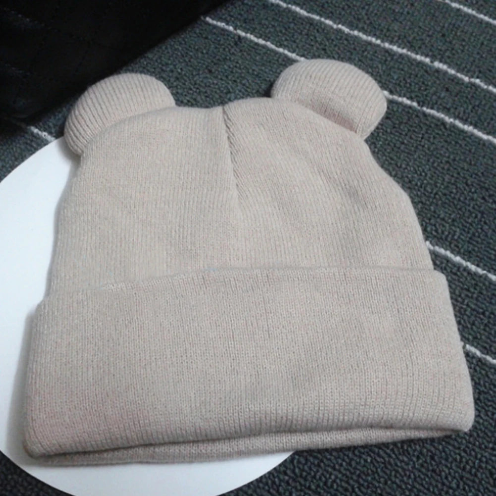 6 Colors Autumn Winter Cute Cat Ears Hat Women Girl Knitted Fur Warm Caps Beanies Hats Skullies Ladies Casual Bonnet | Аксессуары для