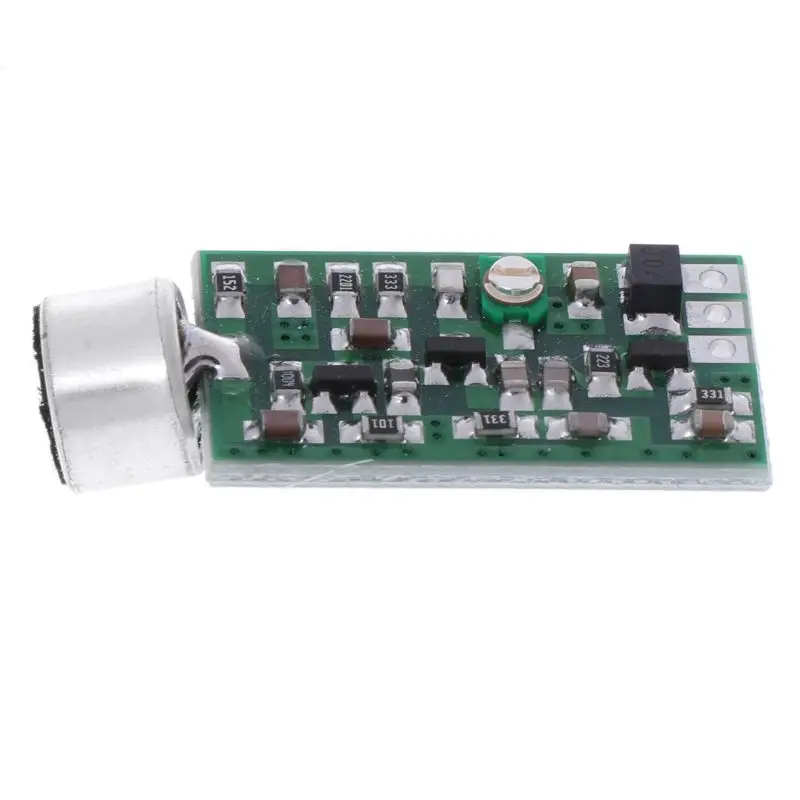 

Transmitter Module 88MHZ-108MHZ 0.7-9V Mini Bug Wiretap Dictagraph Interceptor MIC V4.0 Core Board Mini