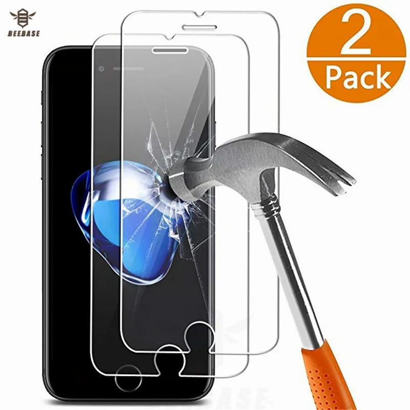 [2 упак.] 2.5D защитный Стекло для iphone 7 5 закаленное Экран протектор 5s 6 6s 8 плюс X
