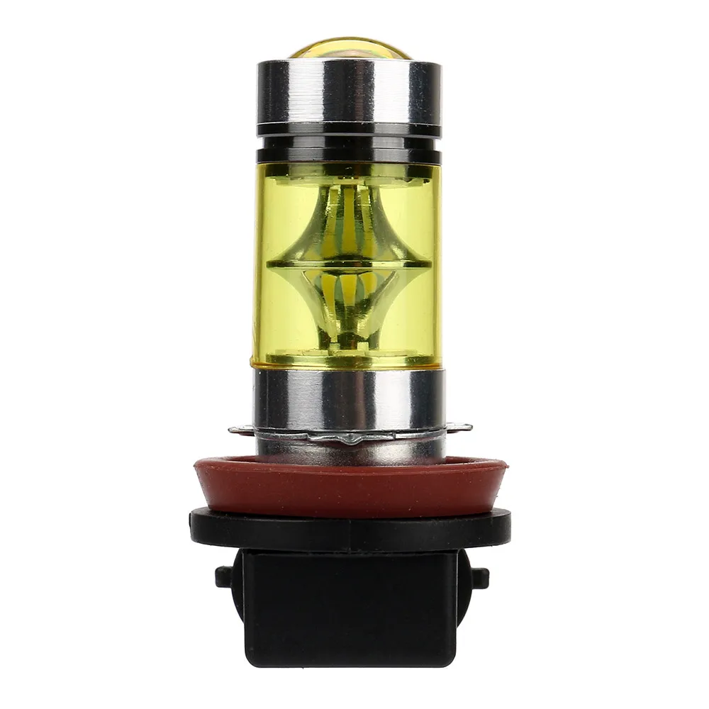 2X H11 H8 100W LED 4300K YELLOW 2323 Projector Fog Driving Light Bulbs For toyota corolla 2008 corolla avensis t25 auris CB