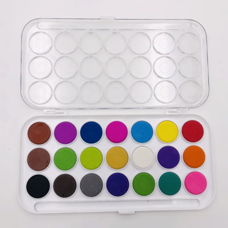 Превосходный Набор цветных кисточек с красками 21 цвет кисточкой для рисования