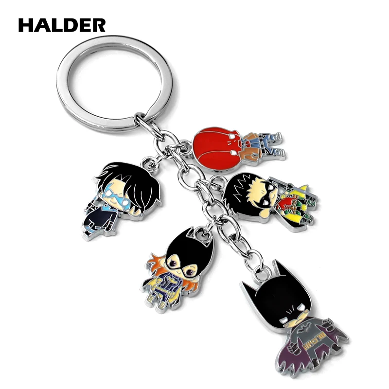 KCA0003-1 HALDER DC Justice League бетмен И Дедпул Nightwing Тим Дрейк Batwom брелок кольцо для ключей на рюкзак сумка аксессуары безделушки