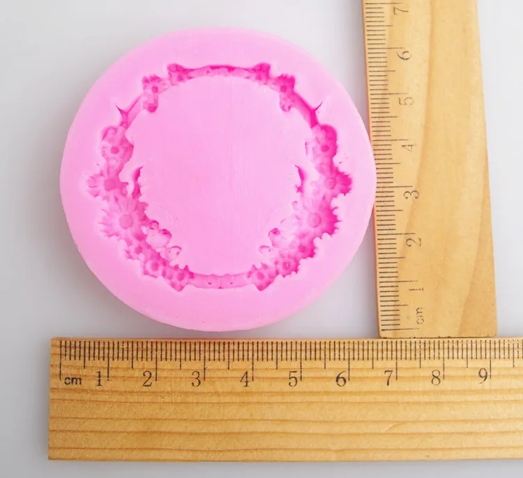HEARTMOVE DIY Small Wreath Picture Frame Fondant Silicone Moulds for Cake Decorations Baking Tools Cakes Chocolate Mold 9643 | Дом и сад