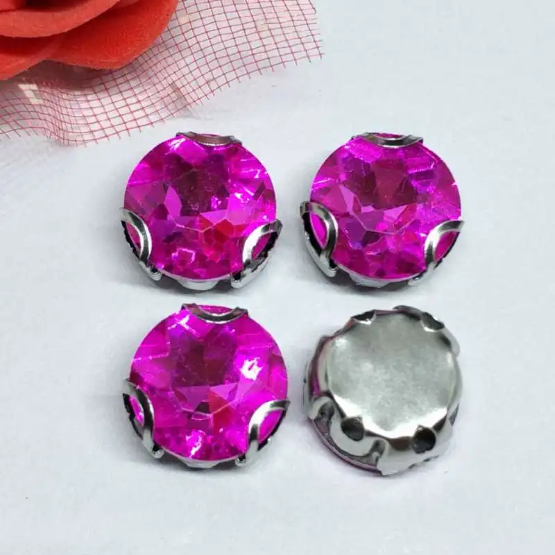 Камень в виде розы из хрустального стекла для пошива стразы с D формой коготь