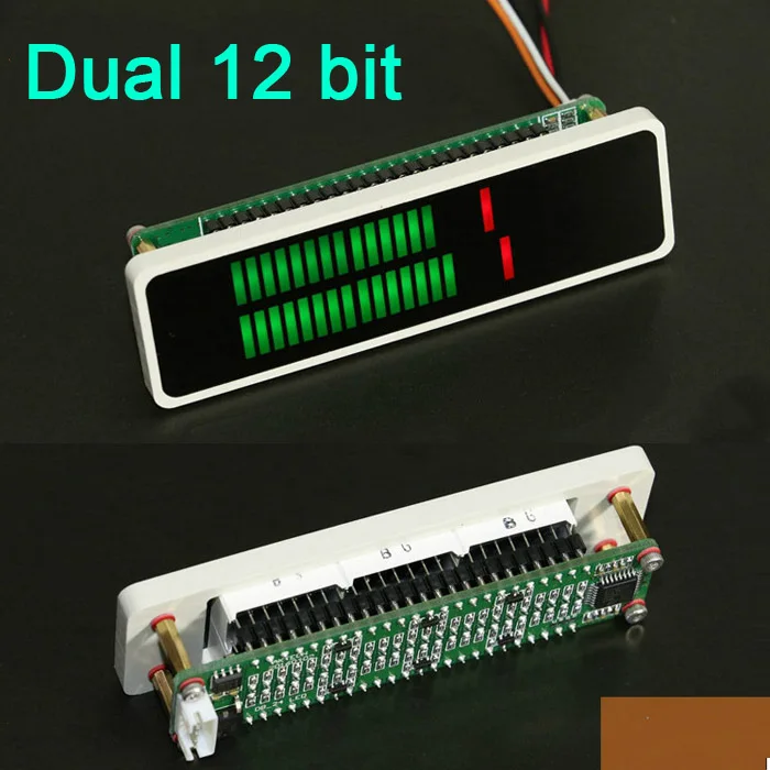 DC 7 12 в двойной 24 бит Стерео уровень дисплей индикатор VU Meter режим АРУ Speed