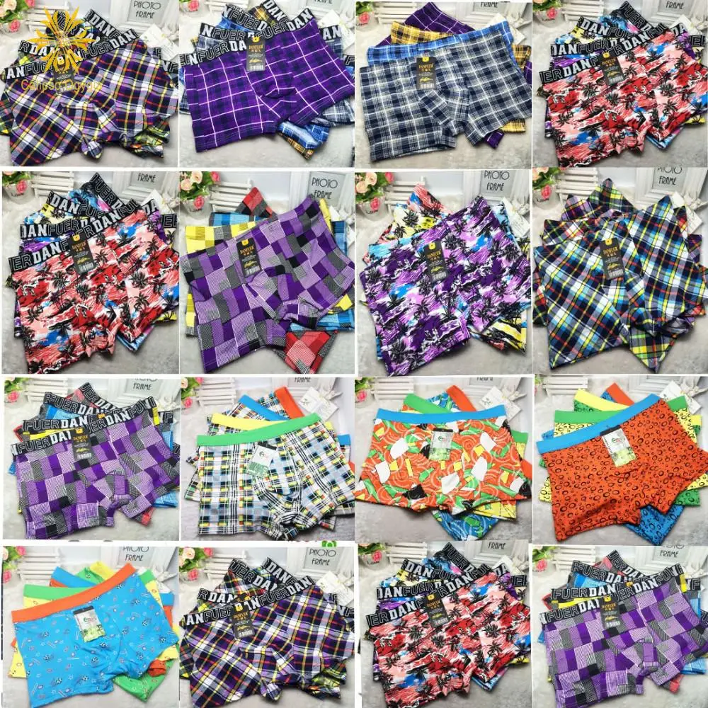 3 шт./партия мужские хлопковые трусы боксеры размера плюс XXL 7XL|Мужские боксеры| |