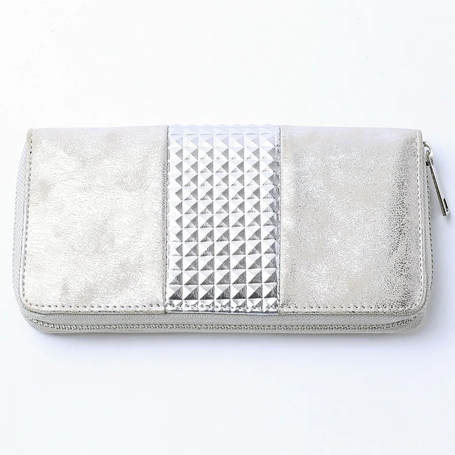 YOGOBOR 2017 Горячий Продавать ИСКУССТВЕННАЯ Кожа Женщины Кошельки Модельер Заклепки