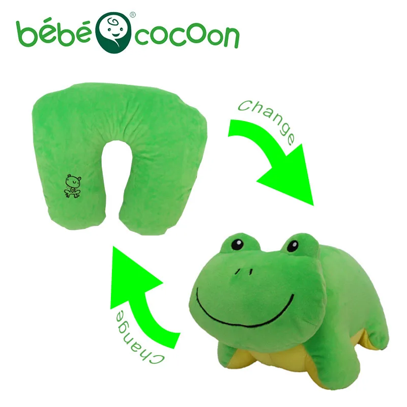 Bebecocoon Kawaii ushaped Подушки для шеи Мишка/лягушка/Кролик Декоративные подушки