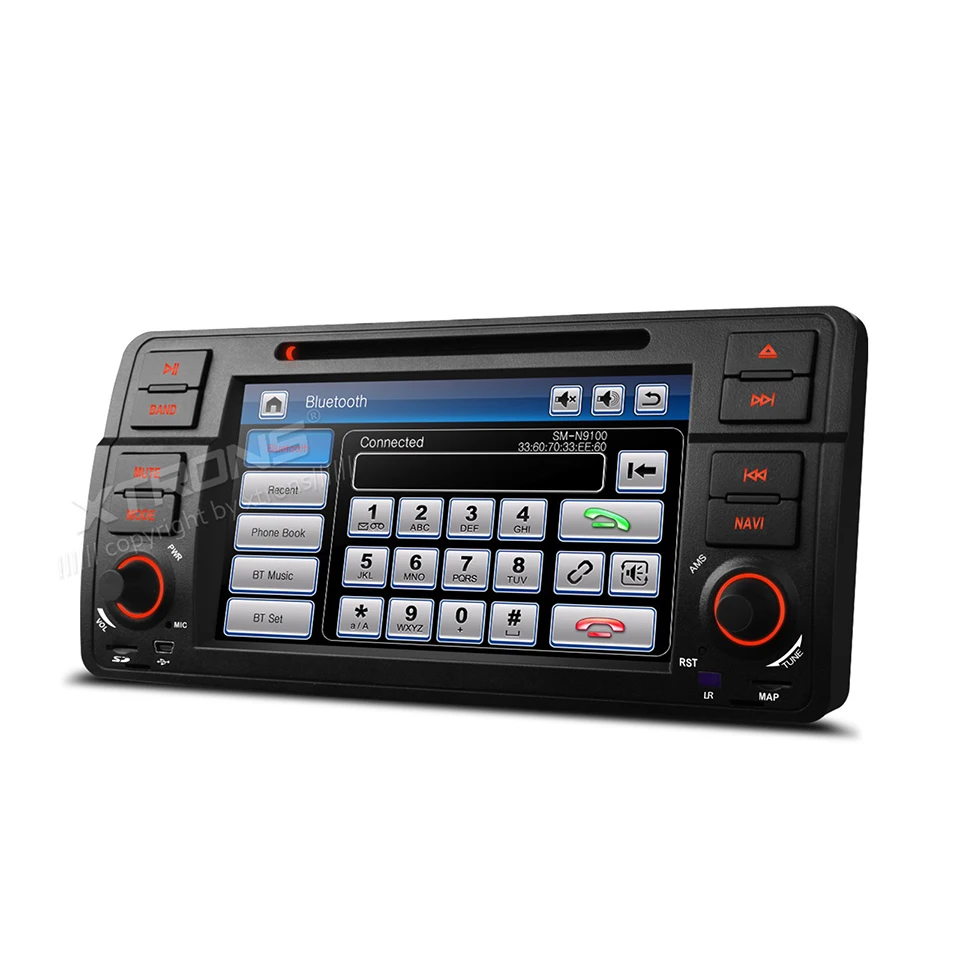 7 &quotодин 1 Din автомобильный DVD радио GPS Navi подходит для E46 320 325 Автомобильный видео