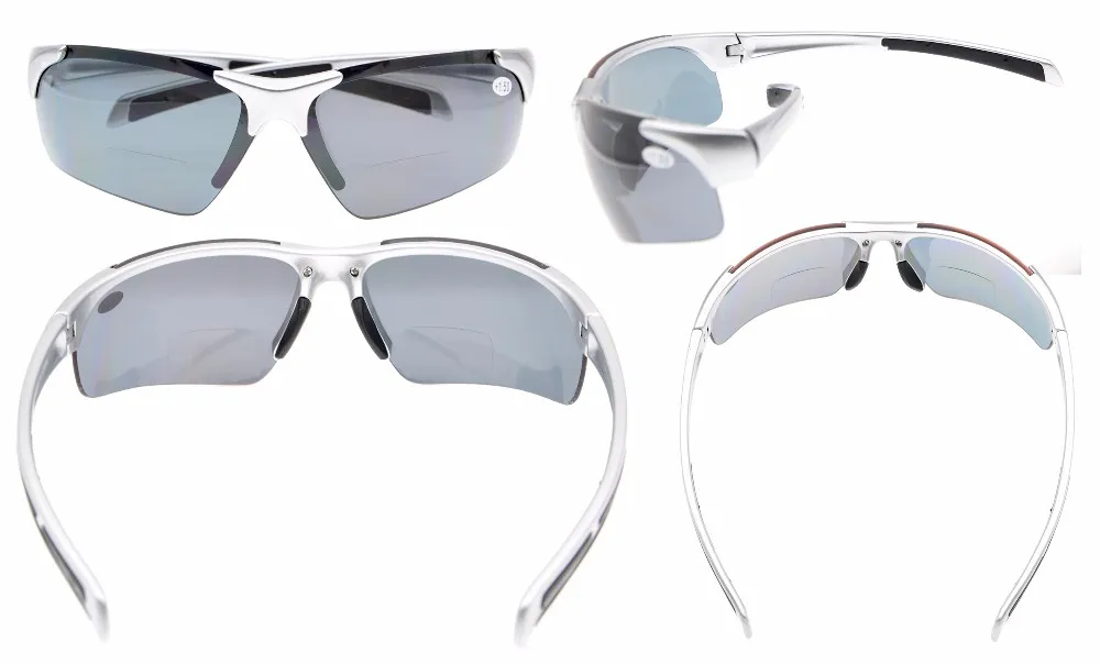 TH6186PGSG Eyekepper TR90 небьющиеся спортивные поликарбонатные поляризационные бифокальные Солнцезащитные очки без оправы