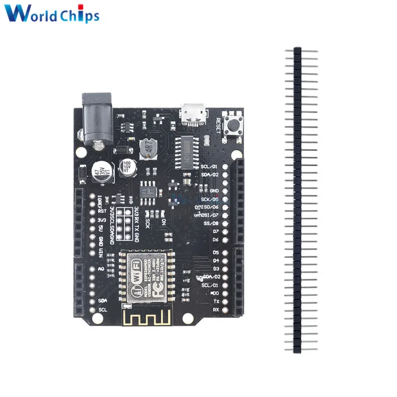 Макетная плата для WeMos D1 R2 модуль ESP8266 esp12f с Wi Fi на базе CH340 V2.1.0 микро usb Arduino UNO R3 ONE