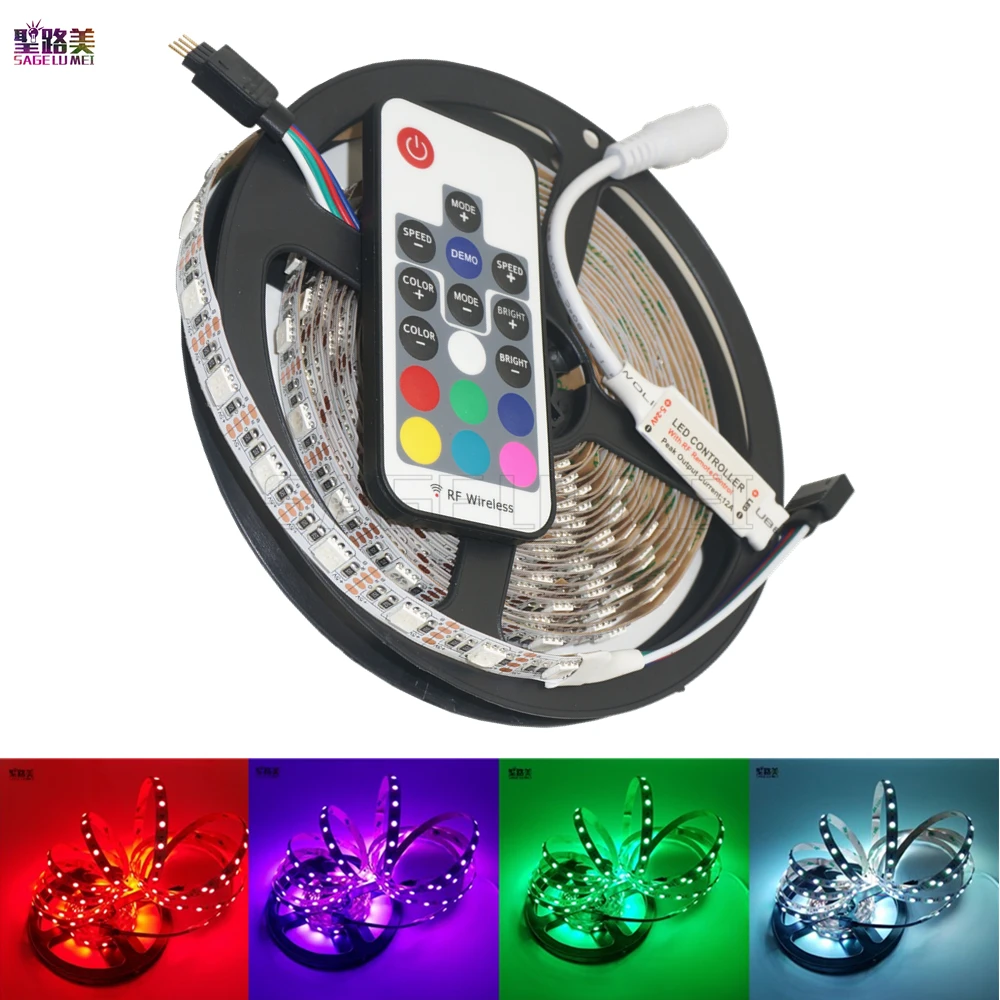 DC5V цветная (RGB)/штекером постоянного тока для подключения к 5050 Светодиодные ленты
