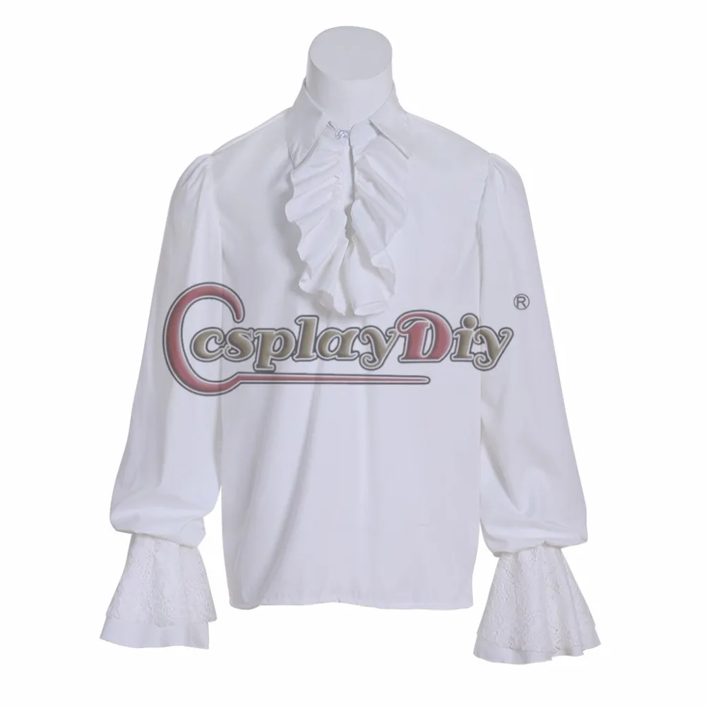 CosplayDiy Карибская викторианская Мужская средневековая колониальная блузка