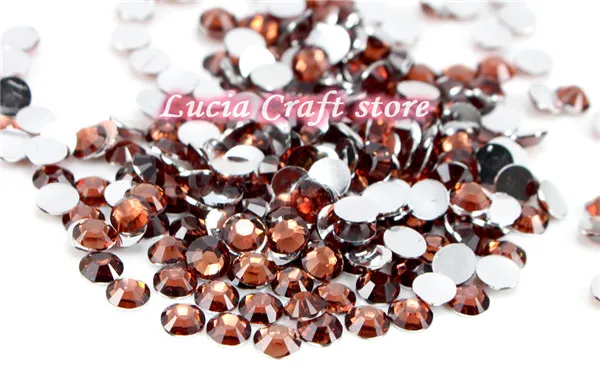 Red Coffee Lucia crafts, разноцветные, 5 мм, ss20, 500 шт, полимерные стразы с плоской задней частью, имитация, сделай сам, для мобильного телефона, для дизайна ногтей, F0704 - Цвет: Red Coffee