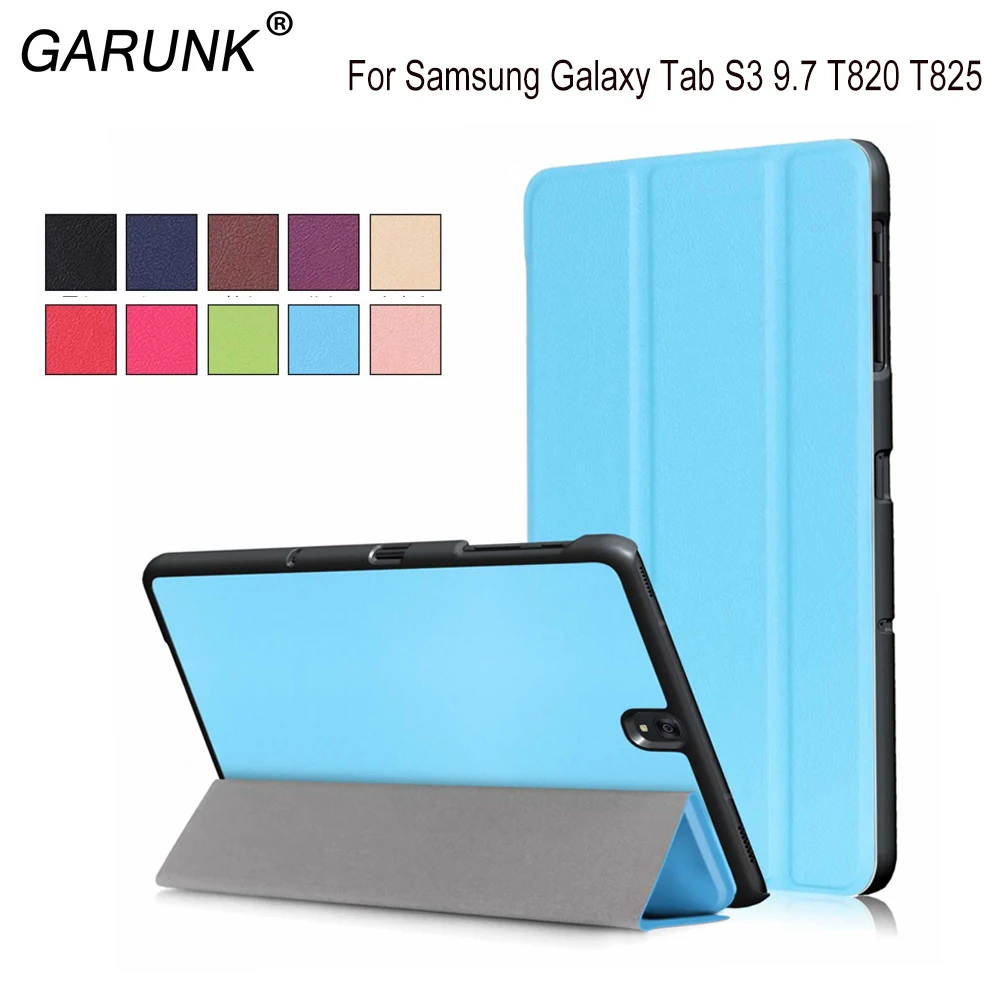 2017 Новинка для Samsung Galaxy Tab S3 9 7 дюймов SM-T820 SM-T825 чехол планшета кожаный с подставкой