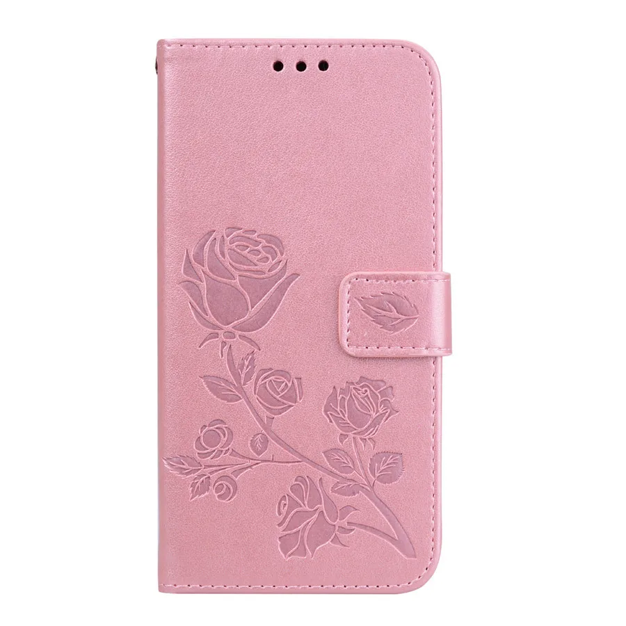 RoseGold Для huawei Honor 7A чехол с откидной крышкой 5,45 дюймов 3D узор розы кожаный бумажник-книжка чехол для huawei Honor 7A 7 A dua-L22 чехол - Цвет: RoseGold