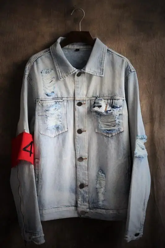 2016 новая зимняя куртка мужские куртки и пальто с нашивками дырками бомбер