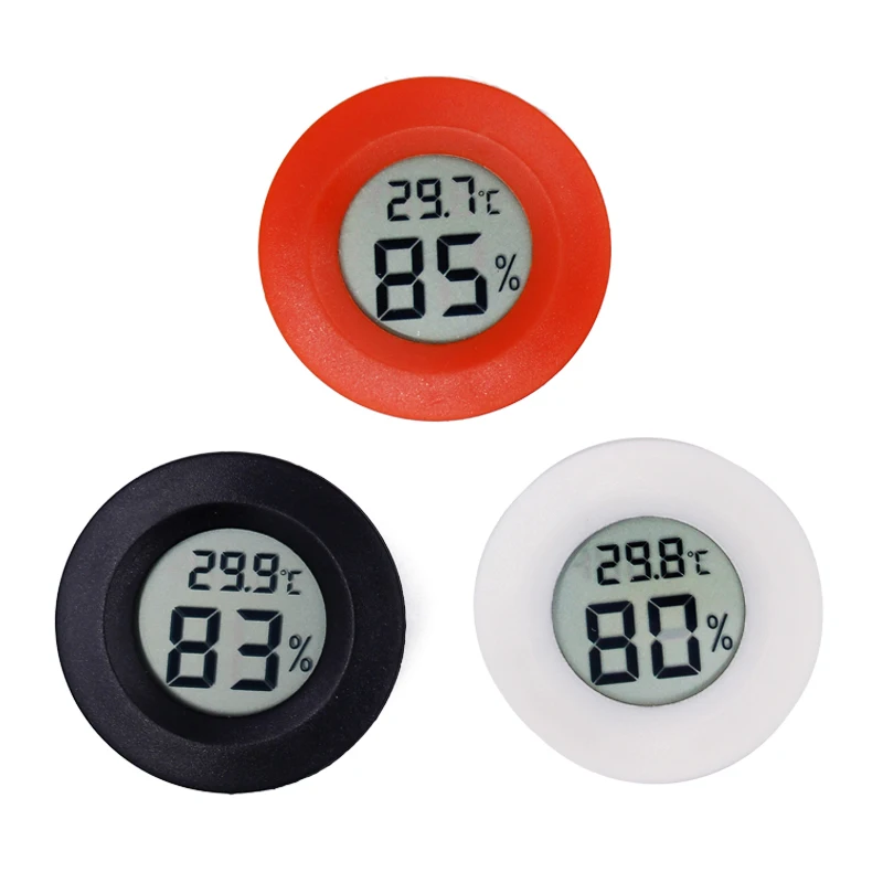 

200pcs/lot by dhl or fedex Digital LCD Hygrometer Temperature Humidity Meter Thermometer colorful 20%off