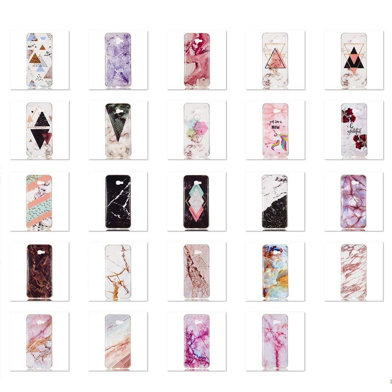 FLYKYLIN Marble Case For Samsung Galaxy J4 Plus Cases J6 J8 2018 Phone Cover Soft TPU Silicone Cartoon Coque |