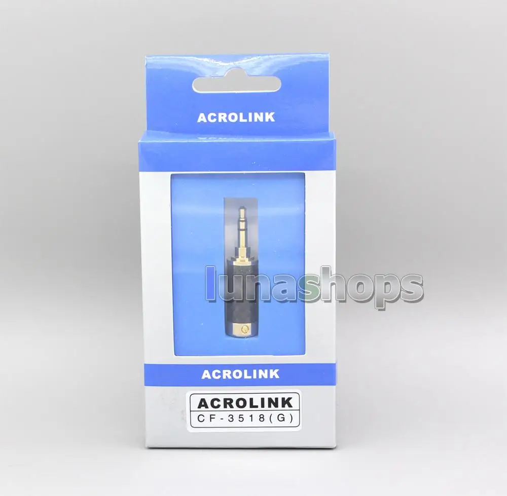 LN005026 ACROLINK Родий/золото BF-3.5L 3,5 мм Мужской карбоновый прямой адаптер для diy