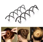 20 шт., женские черные спиральные шпильки для волос, заколки для волос, инструмент для укладки