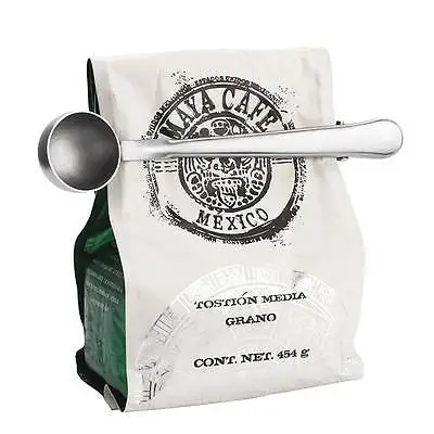 Главная Многофункциональный Нержавеющая сталь Кофе Совок с зажимом Чай мерный