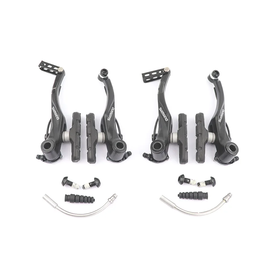 Set Black Shimano Alivio BR T4000 линейный v-тормоз рычаг тормоза горный велосипед велосипедный тормоз дорожные велосипеды складной велосипед V тормоз B - Цвет: Set Black