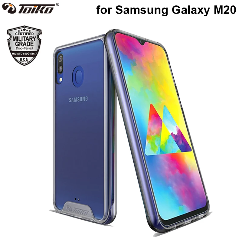 TOIKO Chiron Прозрачный чехол для Samsung Galaxy M20 Мягкий ТПУ Жесткий ПК Гибридный задний