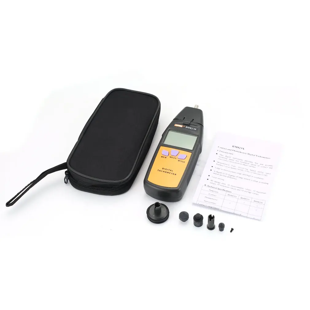 SZBJ BM8236 LCD цифровой лазерный тахометр Бесконтактный RPM тач тестер Измеритель