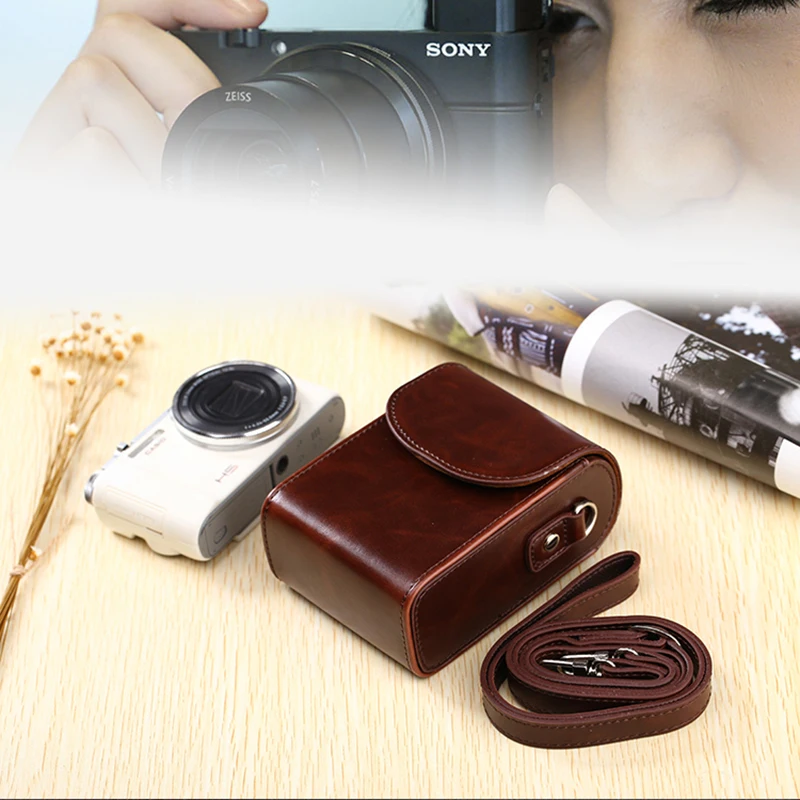 Высокое качество PU сумка для камеры кожаный чехол Sony DSC RX100 II III IV M4 M5 HX90V HX90 HX80 HX60 HX50