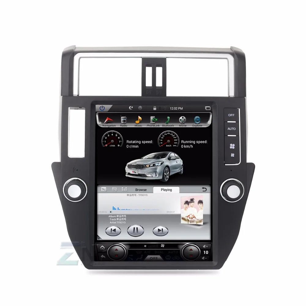 12.1 &quotAndroid 6.0 стерео для Toyota Land Cruiser Prado 2010 2011 2012 2013 авто Радио RDS GPS навигации