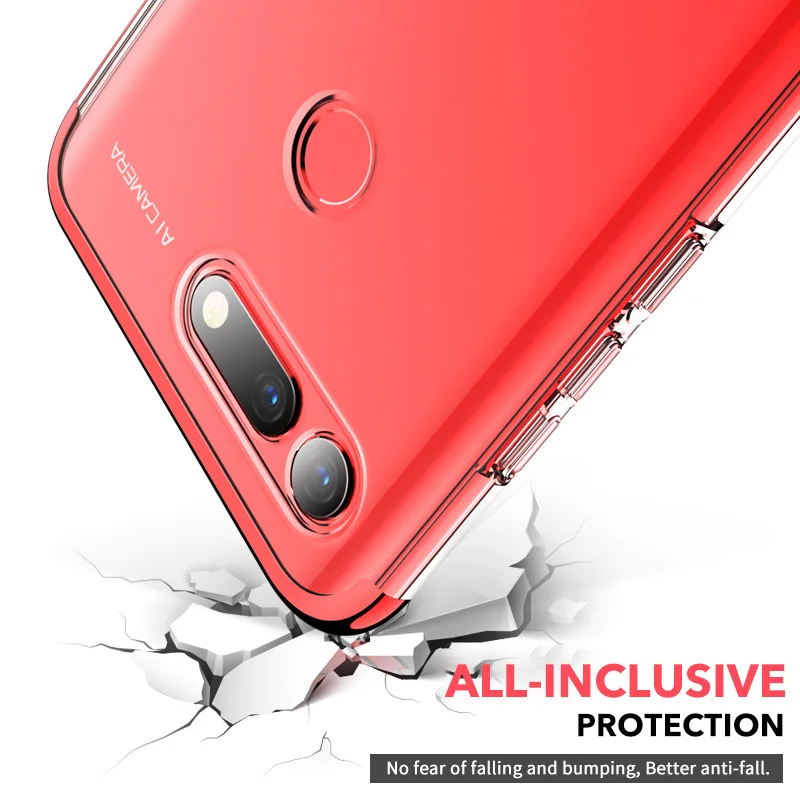 Чехол GKK для Huawei Honor View V20 прозрачный чехол с гальваническим покрытием полностью