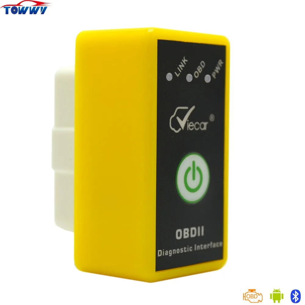 Viecar VC004-A Bluetooth 2.0 OBD2 Car Diagnostic Scanner Support System Windows XP 7/8 Android Symbian |