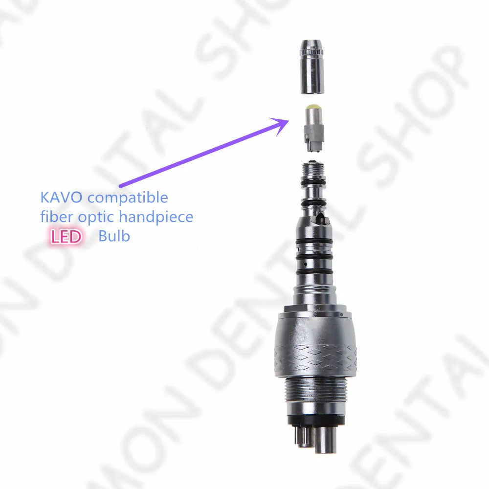 

5pcs Dental fiber optic handpiece lamp LED bulb compatible for kavo for kavo mutiflex coupling