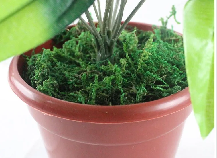 Высокое качество Зеленый мох Свадебный дом DIY Декоративная гирлянда цветы