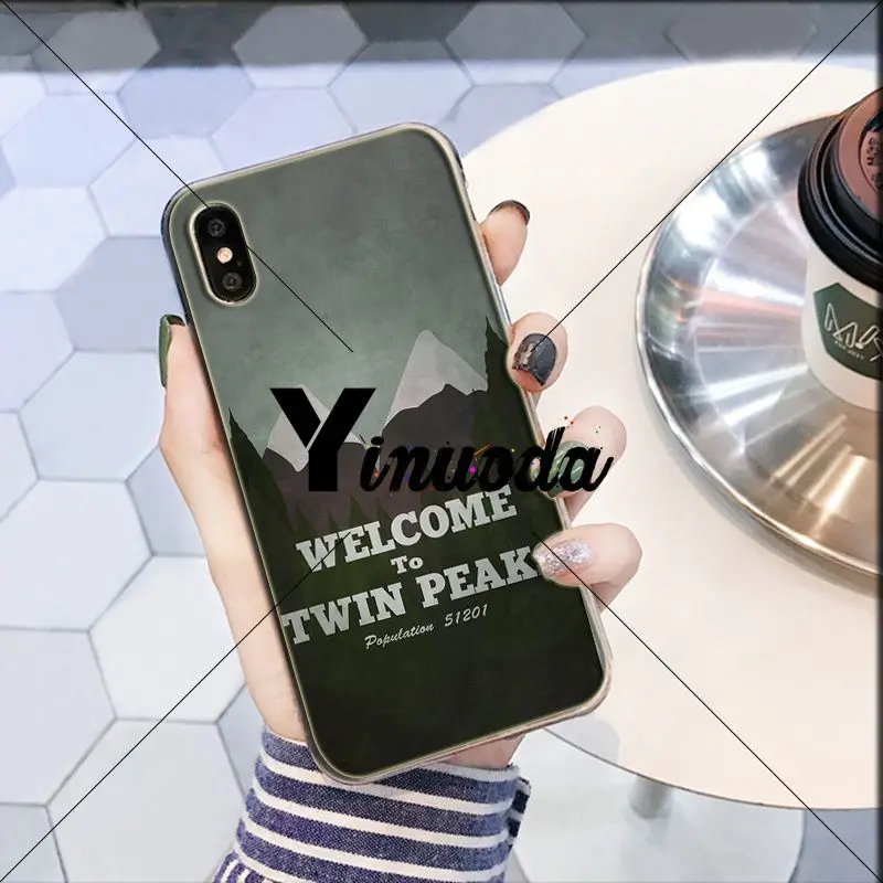 Yinuoda Welcome To Twin Peaks DIY Luxury High-end Protector Case for iPhone 6S 6plus 7 7plus 8 8Plus X Xs MAX 5 5S XR | Мобильные
