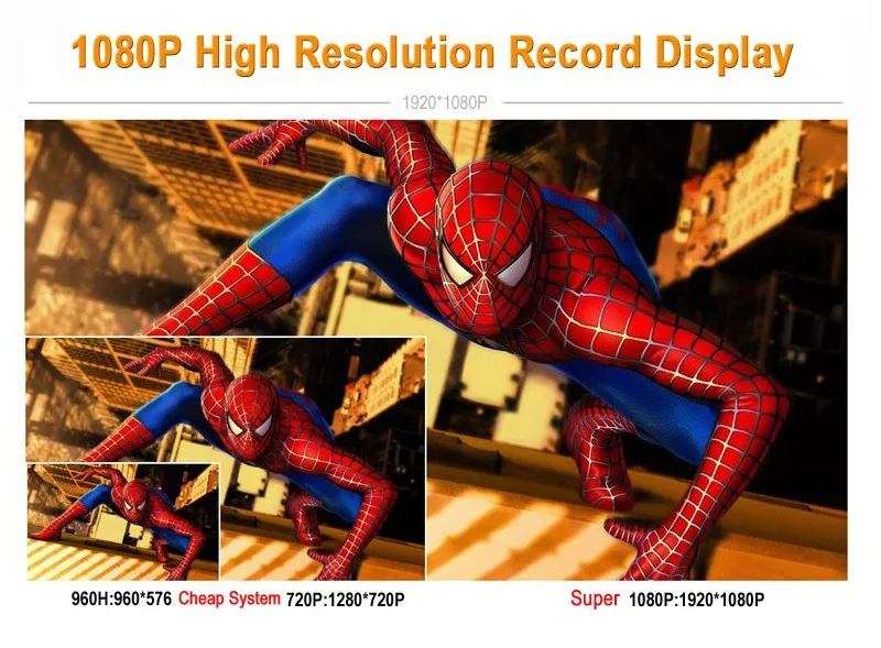 Супер 8-канальный видеорегистратор AHD DVR AHD-H HD 1080P Видео рекордер H. 264 видеонаблюдения сети онлайн 8-канальный сетевой видеорегистратор для IP-Многоязычная сигнализация