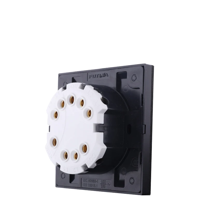 Ретро деревянный переключатель панель со светодиодом три управления два пути 6A