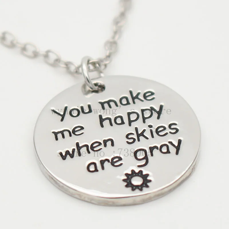 Новинка 2017 ювелирные изделия с ручной штамповкой ожерелье и брелок сделай меня