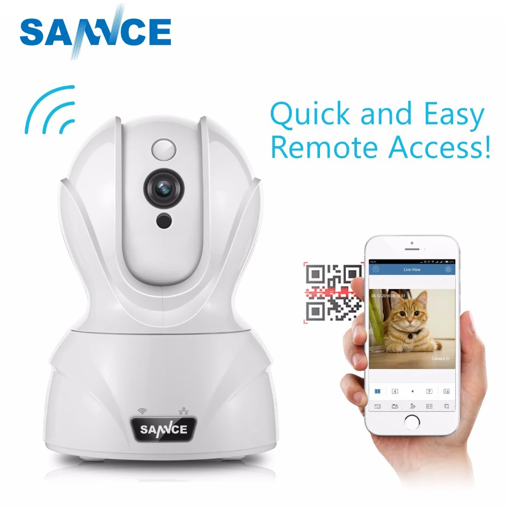 

SANNCE 720P WiFi камера безопасности IP камера 1.0MP Беспроводной Wi-Fi аудио домашнее наблюдение детский монитор HD мини CCTV камера