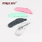 20 шт.лот, Пищевая силиконовая подвеска-прорезыватель для зубов, 18 мм * 56 мм * 6,5 мм