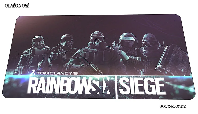 Rainbow six siege геймерский коврик для мыши большой 800x400x3 мм игровой коврик для мыши Бестселлер Аксессуары для ноутбуков ПК эргономичный коврик для мыши - Цвет: Size 800x400x3mm