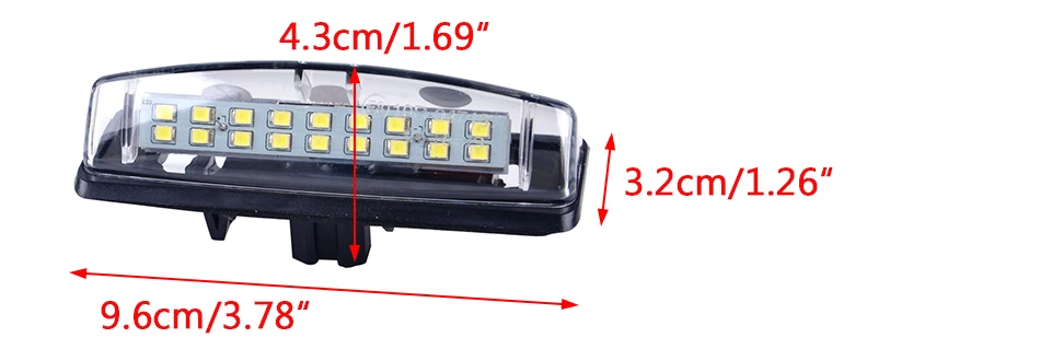 CITALL 1 пара 1,8 Вт 18 светодиодный 2 Pin номерной знак светильник лампа подходит для Toyota Camry эхо Prius Lexus LS430 Mitsubishi Grandis