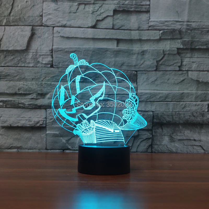 Креативный и уникальный дизайн тыквы многоцветный ночник 7 видов цветов для