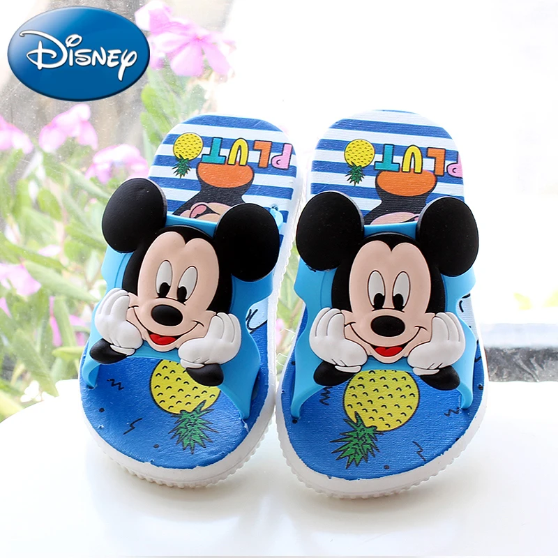 Новые детские тапочки для девочек Disney 2018 детская пляжная обувь Нескользящие