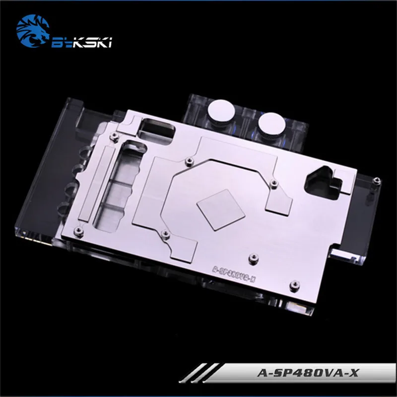 Водяной блок Bykski с полным покрытием графического процессора для Sapphire Radeon R9 RX470 RX480