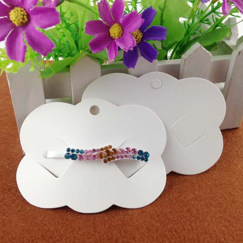 Новинка 2016 пустая белая лента для волос с карточкой ювелирный дисплей карта 100