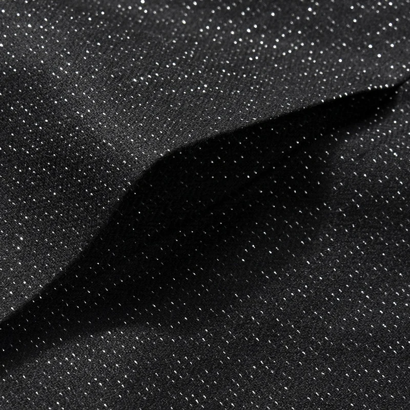 

Black Blazer Jacket Snowflake Point 2019 Important Party US Wedding Blazers Gentleman Stage Wear Smart Casual Suit Jacket K8655